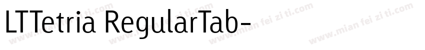 LTTetria RegularTab字体转换